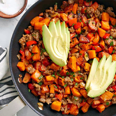 Veg Sweet Potato Hash